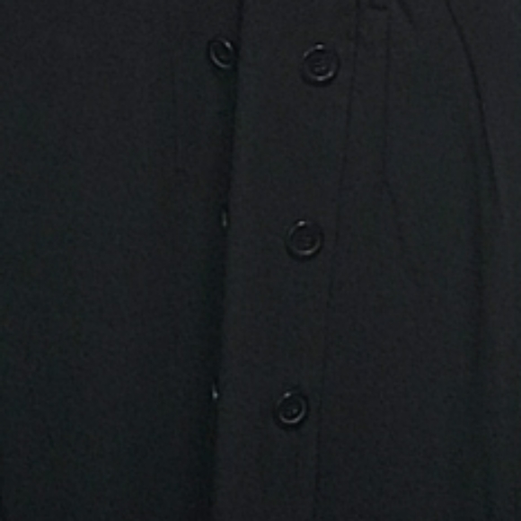 Faux Skirt and Blouse Look Dress in Tan Satin & Black size 8 - Picture 5 of 7